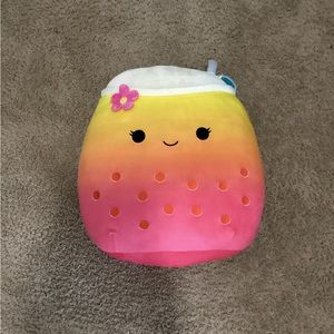 Height is 18 inches, width is 16 inch. Multicolor Squishmallow